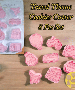 Travel Theme Cookies Cutter 8 Pcs Set