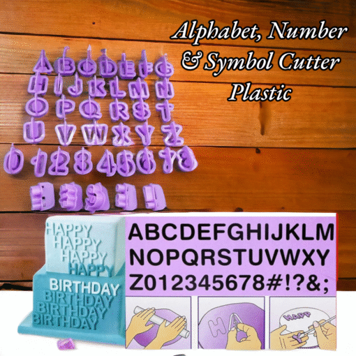 Alphabet, Number & Symbol Cutter Plastic