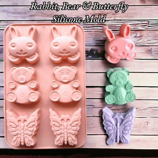 Rabbit, Bear & Butterfly Silicone Mold