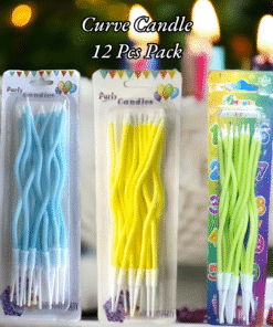 Curve Candle 12 Pcs Pack