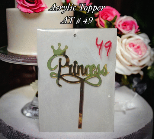 Acrylic Topper AT # 49 (Princess)
