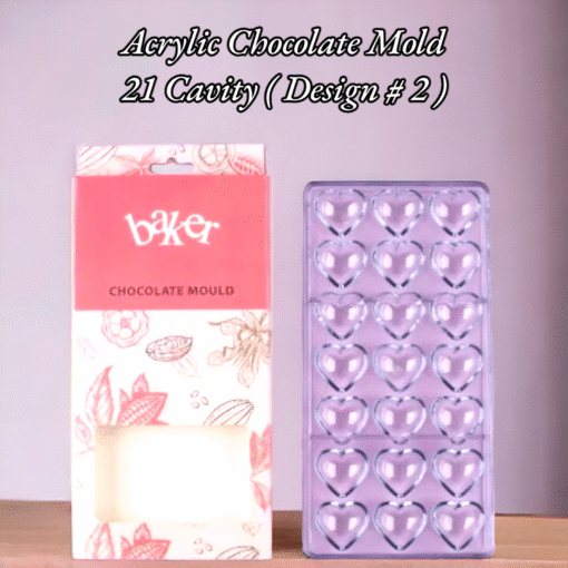 Acrylic Chocolate Mold 21 Cavity ( Design # 2 )