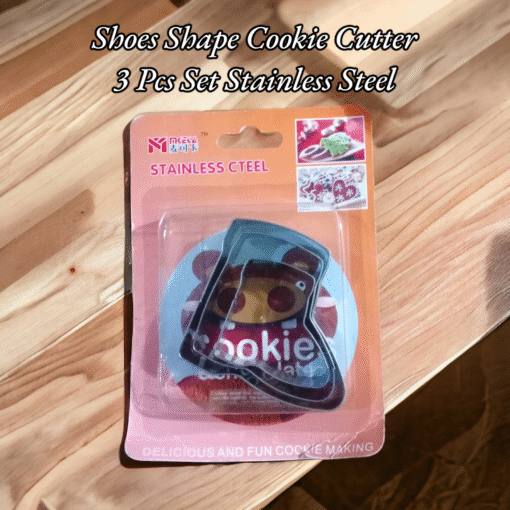 Shoe Shape Cookie Cutter 3 Pcs Set Stainless Steel