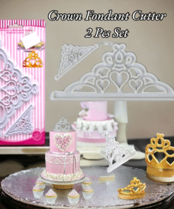Crown Fondant Cutter 2 Pcs