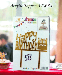 Acrylic Topper AT # 58 (Happy Birthday)