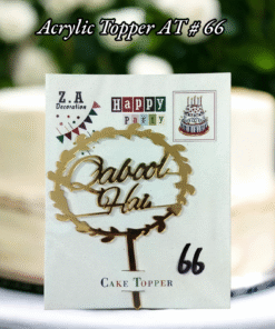 Acrylic Topper AT # 66 (Qabool Hai)