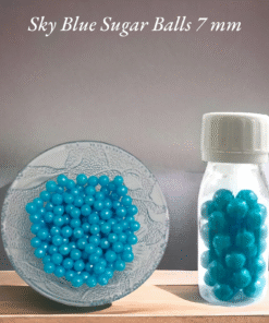 Sky Blue Sugar Balls 7 mm 30 Gm Bottle