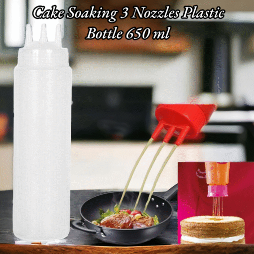 Cake Soaking 3 Nozzles Plastic Bottle 650 ml