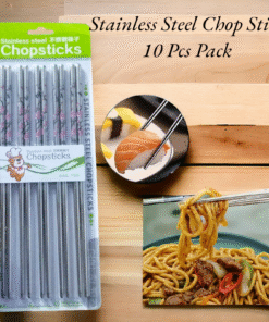 Stainless Steel Chop Stick 10 Pcs Pack