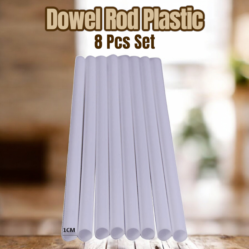 Dowel Rod Plastic 8 Pcs Set