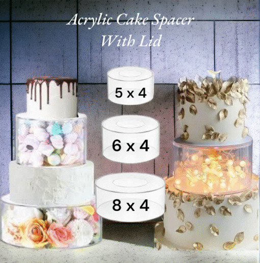 Acrylic Cake Spacer With Lid
