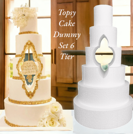 Topsy Cake Dummy Set 6 Tier