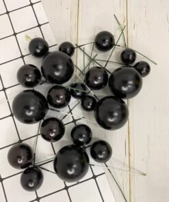 Faux Balls Pack of 20 (High Quality) (Imported) - Black