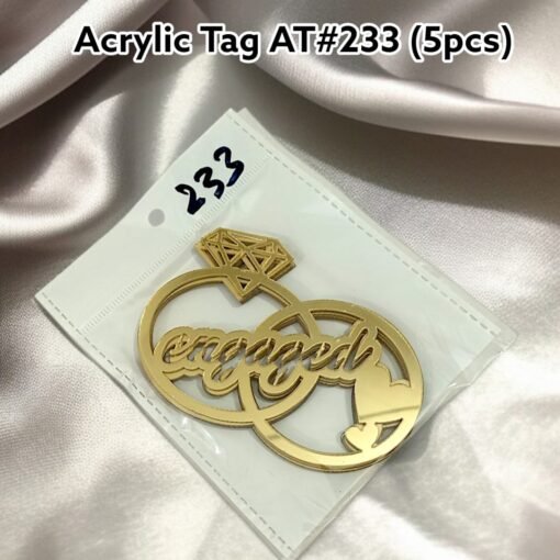 Acrylic Tag AT# 233 (5Pcs) Engaged