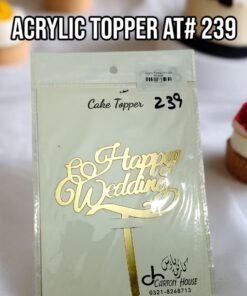 Acrylic Topper AT # 239 Happy Wedding