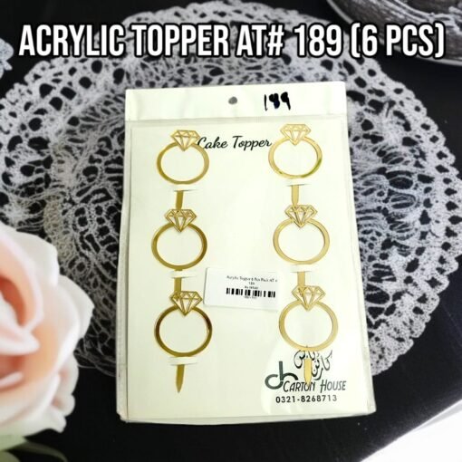 Acrylic Topper AT # 189 (6 Pcs)