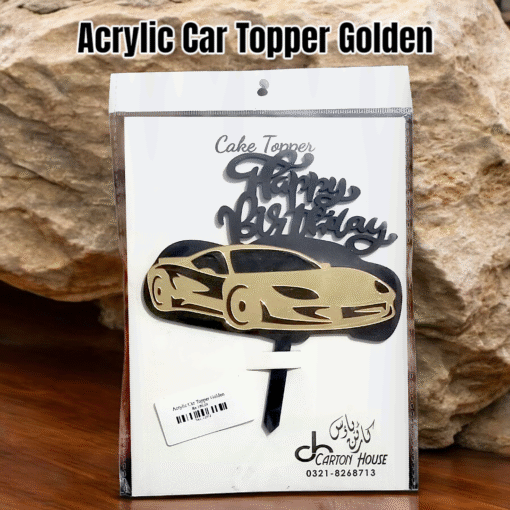 Acrylic Car Topper Golden