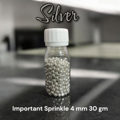 Imported Sprinkle Silver 4 mm  30 gm - Image 2