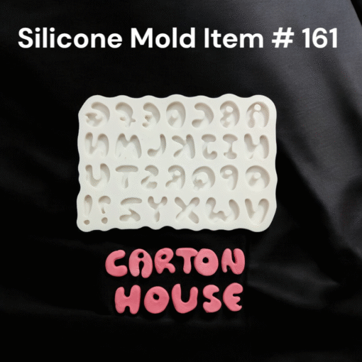 Silicone Alphabet Mold Item # 161