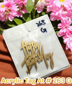 Acrylic Tag AT # 263 - Acrylic Tag AT # 263 G