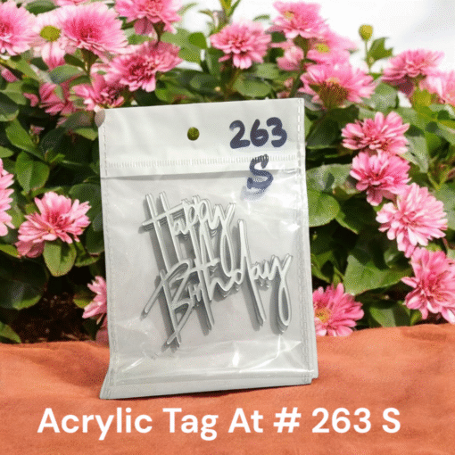 Acrylic Tag AT # 263