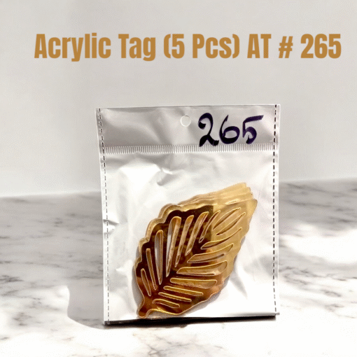 Acrylic Tag Leaf (5 Pcs) AT # 265
