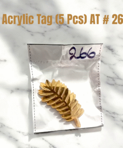 Acrylic Tag Leaf (5 Pcs) AT # 266