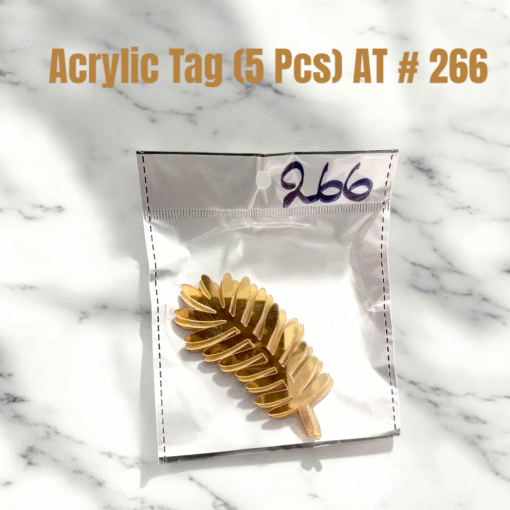 Acrylic Tag Leaf (5 Pcs) AT # 266