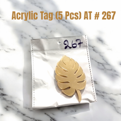 Acrylic Tag Leaf (5 Pcs) AT # 267