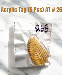 Acrylic Tag Leaf (5 Pcs) AT # 268