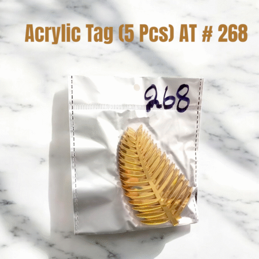 Acrylic Tag Leaf (5 Pcs) AT # 268