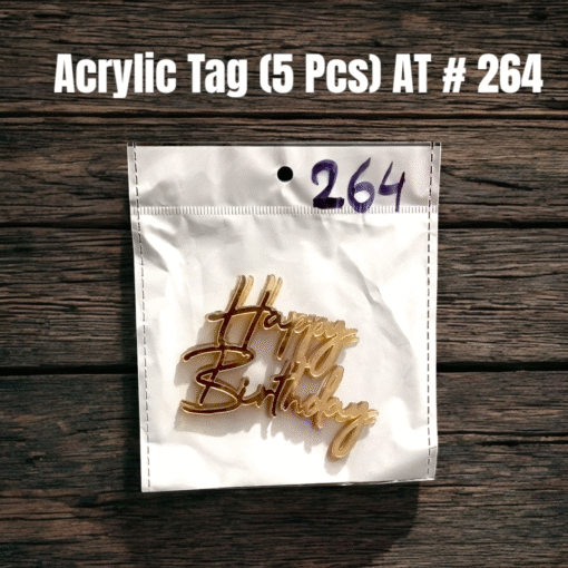 Acrylic Tag (5 Pcs) AT # 264