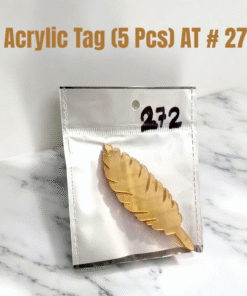 Acrylic Tag Leaf (5 Pcs) AT # 272