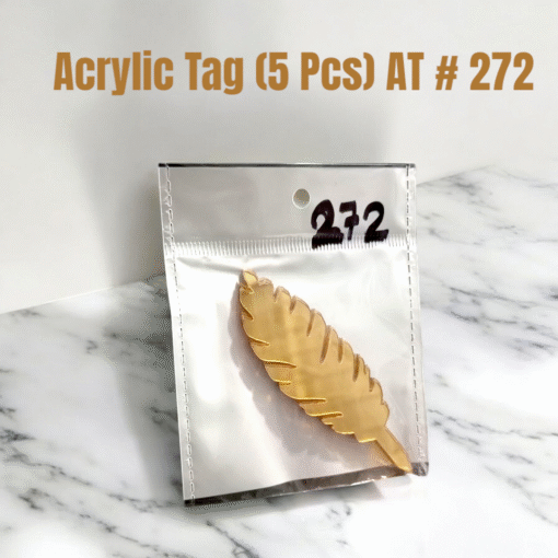 Acrylic Tag Leaf (5 Pcs) AT # 272