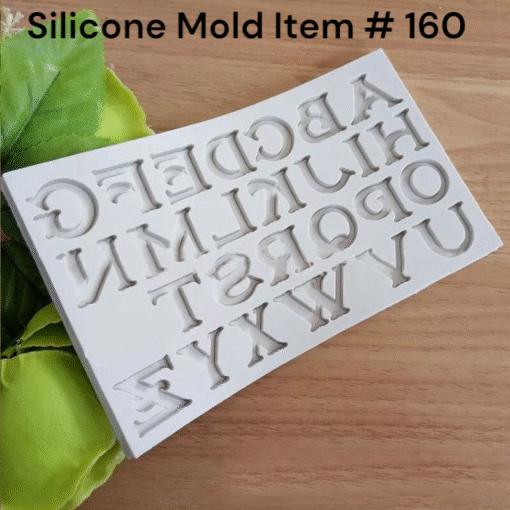 Silicone Alphabet Mold Item # 160