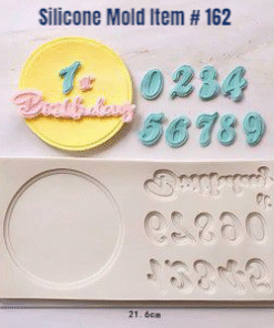 Silicone Birthday with Number Mold Item # 162