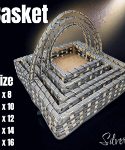 BASKET - 16 x 16, Silver