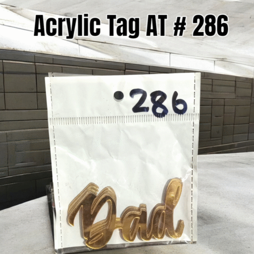 Acrylic Tag AT # 286 (5Pcs)