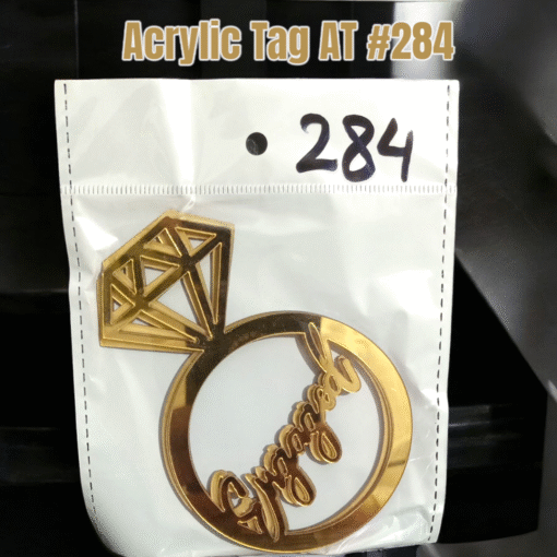 Acrylic Tag AT # 284 (5Pcs)