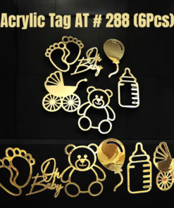 Acrylic Tag AT # 288 (6 Pcs) New Born Baby Set