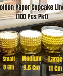 Golden Paper Cupcake Liner (100 Pcs Pkt)