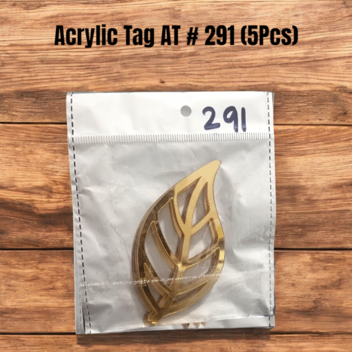 Acrylic Tag Leaf (5 Pcs) AT # 291