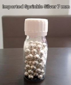 Imported Sprinkle Silver  30 gm - Imported Sprinkle Silver 7 mm
