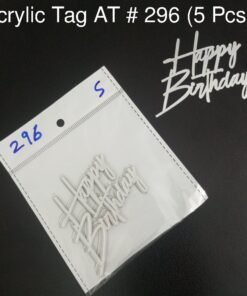 Acrylic Tag At # 296 (5 Pcs) (HBD)