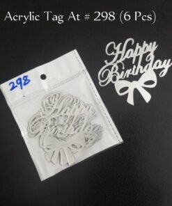 Acrylic Tag At # 298 (5 Pcs) (HBD)