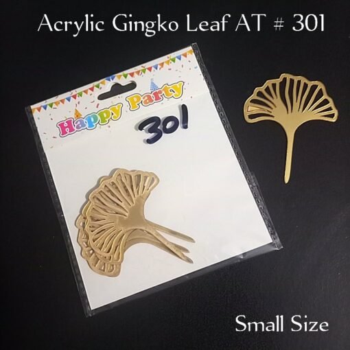 Acrylic Topper AT # 301 ( Gingko Leaf Small ) 5 Psc