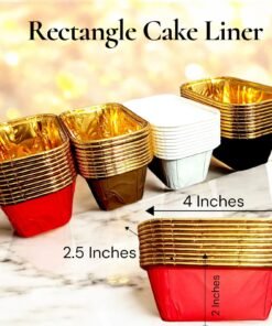 Rectangle Cupcake Liner Random (10 Pcs Pack)