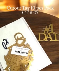 Cutout Tag CT # 7 (10 Pcs Pack) #1DAD