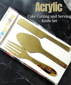 Acrylic Cake Cutting and Serving Knife Set