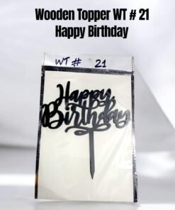 Wooden Topper WT # 21 (Happy Birthday)